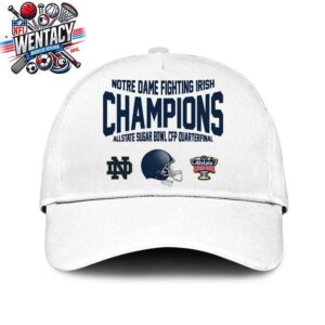 Notre Dame Fighting Irish Champions Allstate Sugar Bowl CFP Quaterfinal Classic Hat-Cap