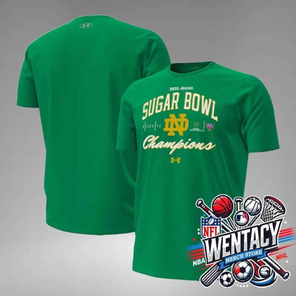 Notre Dame Fighting Irish X Under Armour College Football Playoff 2025 Sugar Bowl Champions Unisex T-Shirt