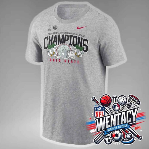 Ohio State Buckeyes CFB X Nike 2025 Goodyear Cotton Bowl Classic 2025 Champions Unisex T-Shirt