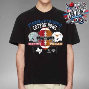 Ohio State Buckeyes Cotton Bowl Classic 2025 Classic Match Up With Texas Longhorns Unisex T-Shirt