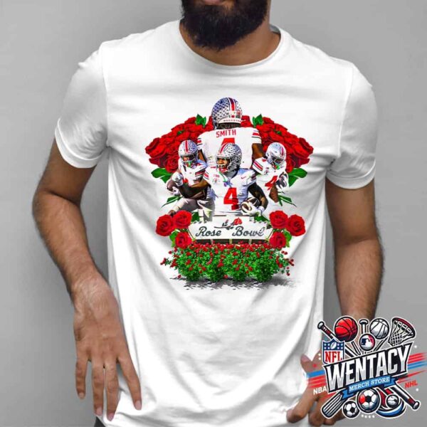 Ohio State Buckeyes Rose Bowl Game Presented By Prudential Legendary Showcase From Jeremiah Smith 2024 Unisex T-Shirt