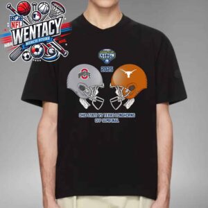 Ohio State Buckeyes Vs Texas Longhorns CFP Semfinal Goodyear Cotton Bowl Classic Champions NCAA Bowl Games Season 2024-2025 Unisex T-Shirt