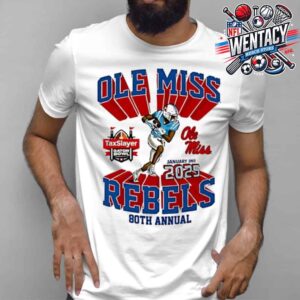 Ole Miss Rebels January 2nd 2025 Texslayer Gator Bowl 80th Annual Unisex T-Shirt