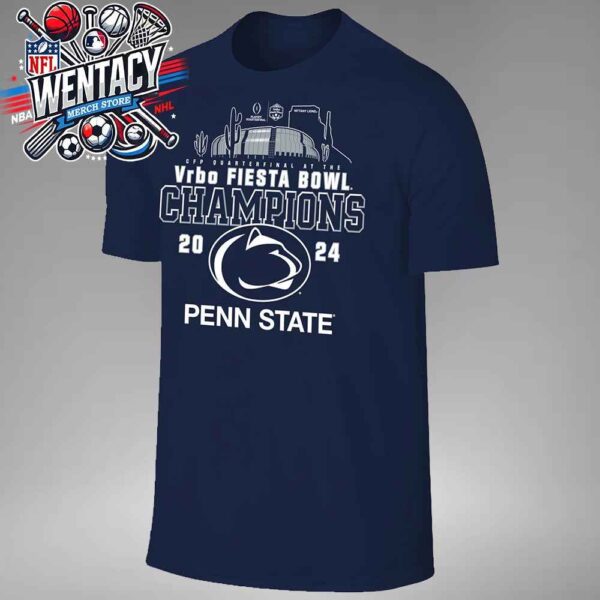 Penn State Nittany Lions 2024 NCAA Vrbo Fiesta Bowl CFP Quarterfinal Champions Unisex T-Shirt