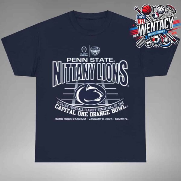 Penn State Nittany Lions Mascot CFP Semifinal At The Capital One Orange Bowl On January 9 2025 At Hard Rock Stadium In South Florida Unisex T-Shirt