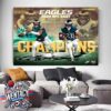 Detroit Lions 2024 NFL NFC North Division Champions Home Decor Poster Canvas