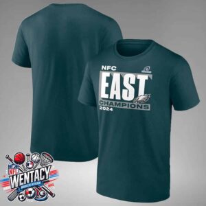 Philadelphia Eagles 2024 NFL NFC East Division Champions Conquer Unisex T-Shirt