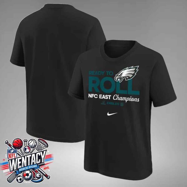 Philadelphia Eagles Nike 2024 NFC East Division Champions Locker Room Trophy Collection Kid Unisex T-Shirt