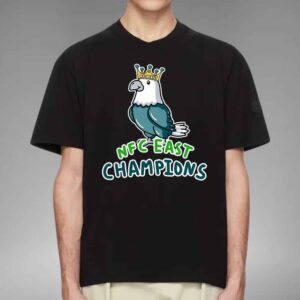 Philadelphia Eagles The King Of NFC East Champions NFL Playoffs 2024-2025 Merch By CornDoggyLoL Unisex T-Shirt