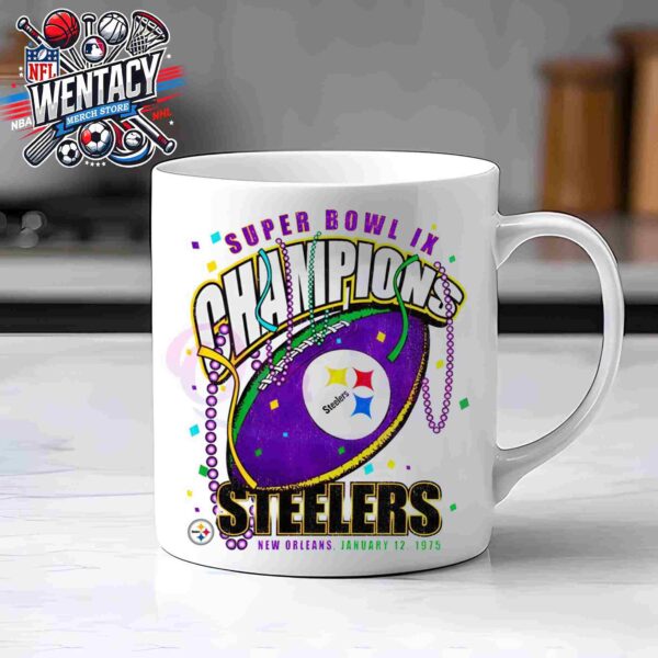 Pittsburgh Steelers Super Bowl IX Champions In New Orleans On January 12 1975 Souvenir Ceramic Mug