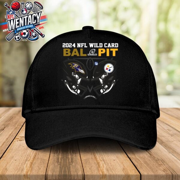 Pittsburgh Steelers Vs Baltimore Ravens 2024 NFL AFC Wild Card Playoffs At M&T Bank Stadium Classic Hat-Cap