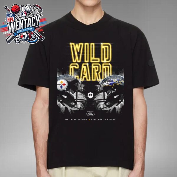 Pittsburgh Steelers Vs Baltimore Ravens 2024 NFL AFC Wild Card Playoffs At M&T Bank Stadium Unisex T-Shirt