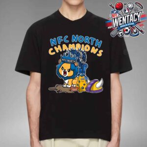 Seed 1 Detroit Lions The King Of NFC North Champions NFL 2024-2025 Merch By CornDoggyLoL Unisex T-Shirt