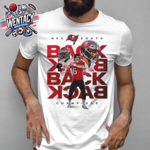 Tampa Bay Buccaneers NFL Back-To-Back-To-Back-To-Back NFC South Champions 2024 Unisex T-Shirt