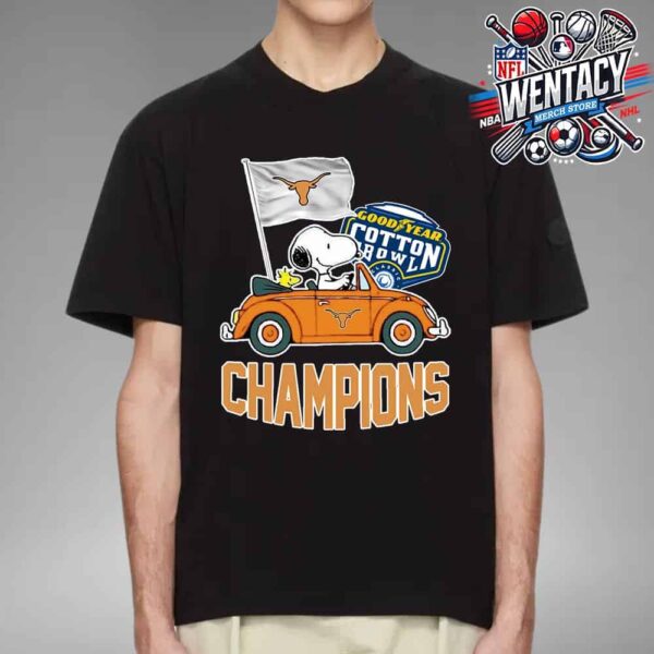 Texas Longhorns Goodyear Cotton Bowl Classic Champions College Football Playoff NCAA Season 2024-2025 Merch Unisex T-Shirt