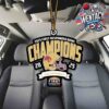 Texas Longhorns Helmet Chick-Fil-A Peach Bowl 2024 Champions At Mercedes-Benz Stadium In Atlanta Ga Car Decoration Ornament