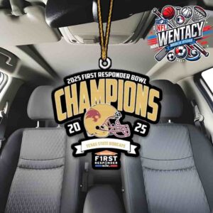 Texas State Bobcats Servpro First Responder Bowl 2025 Champions Car Decoration Ornament