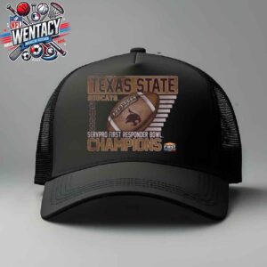 Texas State Bobcats Servpro First Responder Bowl 2025 Champions On Jan 3 At Gerald J Ford Stadium In Dallas TX Trucker Hat