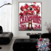 North Dakota State Bison NCAA 2024-25 DI Football Championship In Frisco TX Home Decor Poster Canvas