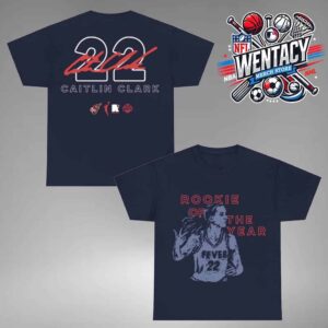 WNBA x Round21 x WNBPA Caitlin Clark Indiana Fever Rookie of the Year 2024 Two Sides Unisex T-Shirt