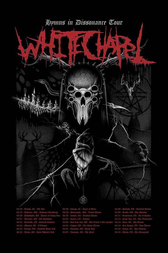 Whitechapel Hymns in Dissonance Tour 2025 Performances Scheduled 11zon